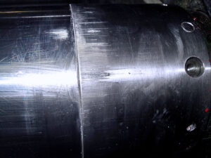 Beschädigung an den Spannstellen